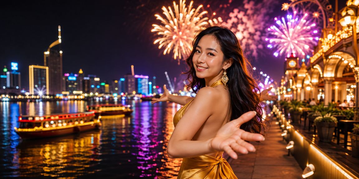 Khung cảnh lễ hội giải trí casino tại miền Tây Việt Nam